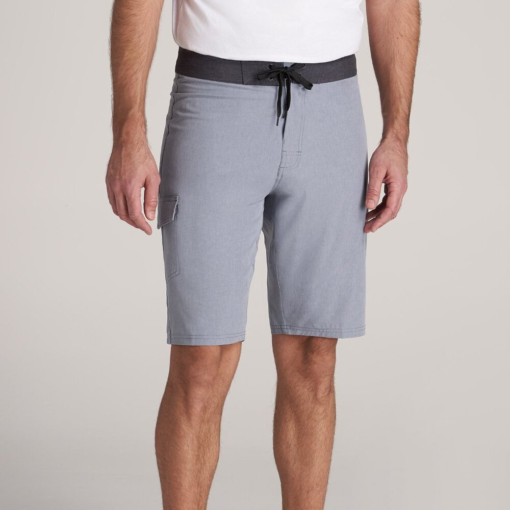 American Tall Board Shorts Men, Harbour Grey Size 34 / Tall